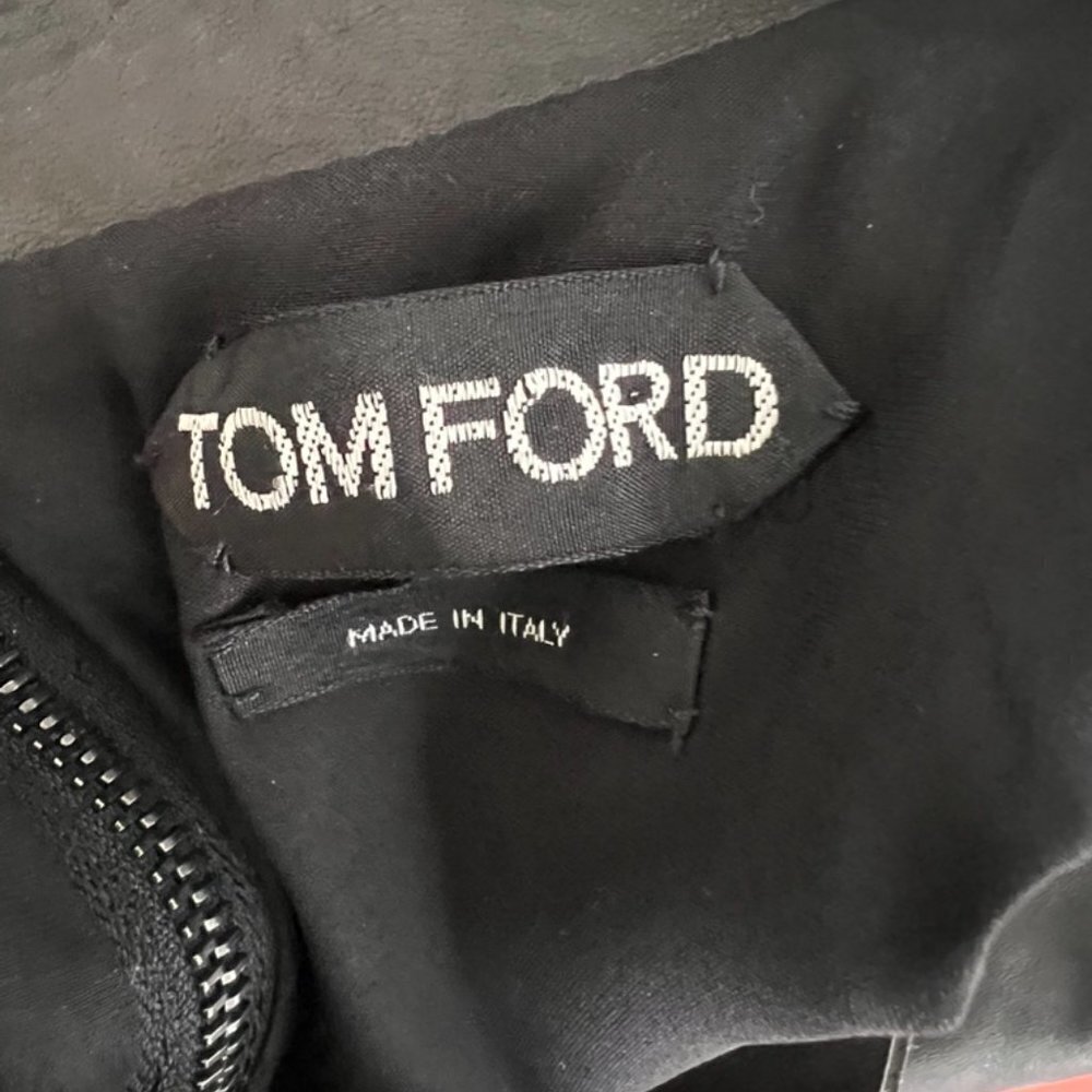 Tom Ford black lamb leather dress size 42 - Picture 8 of 10